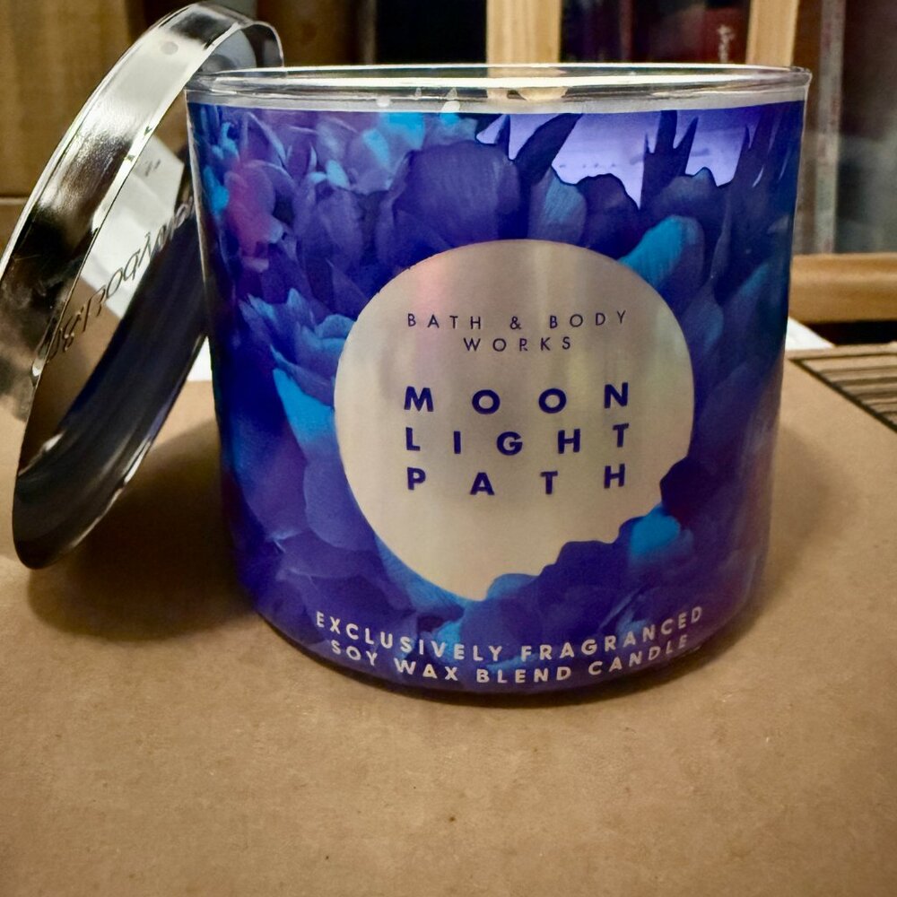MOONLIGHT PATH 3-Wick Candle Bath & Body Works/White Barn BBW NWT